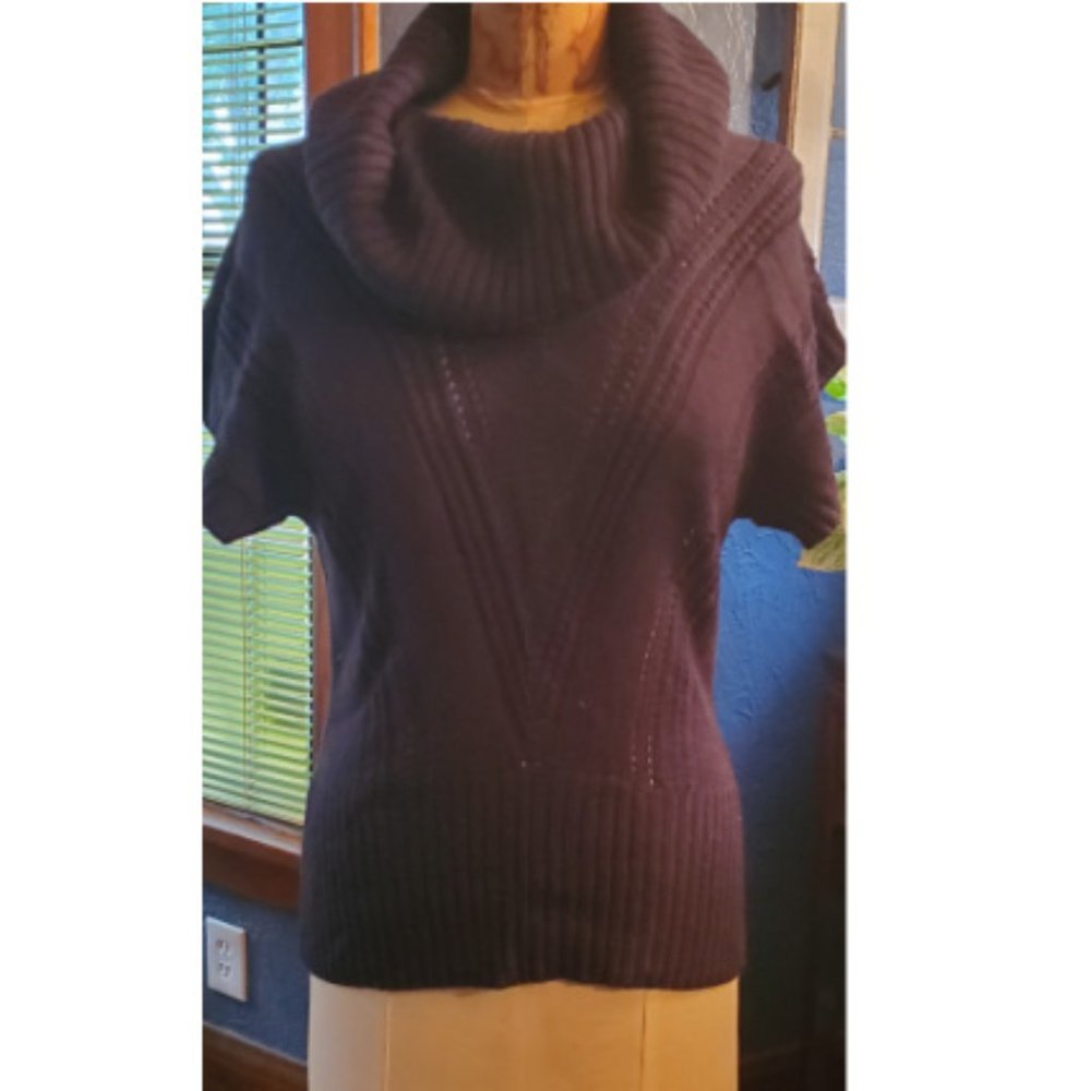 Candies Short Sleeve Turtleneck Sweater